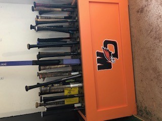 Locker Room Bat Storage